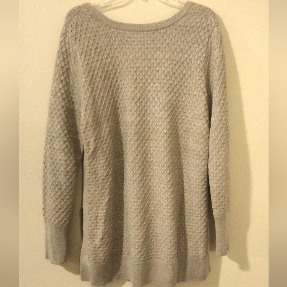 Athleta TanTaupe Textured Sweater XL - Picture 7 of 7